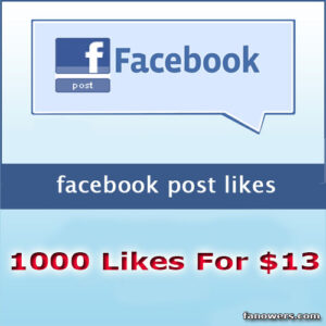 1000 facebook post likes