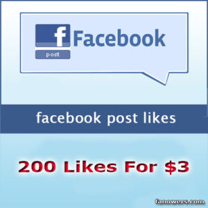 200 facebook post likes