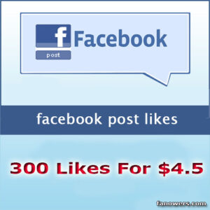 300 facebook post likes
